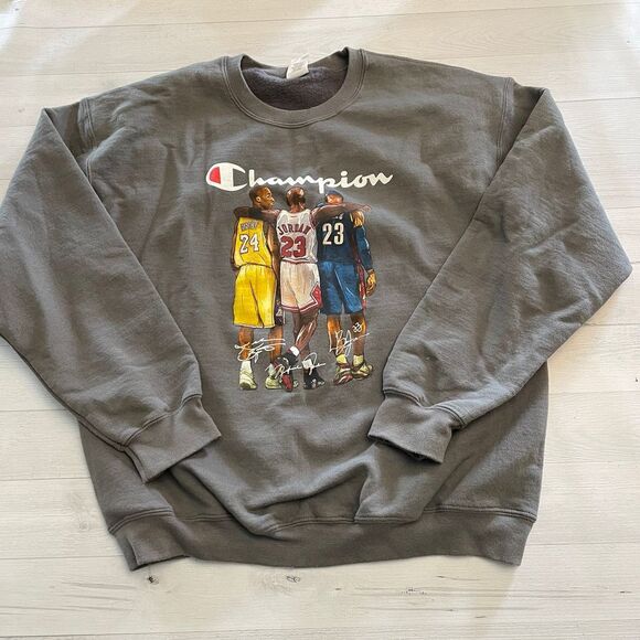 Adult‎ kobe bryant lebron james michael jordan sweatshirt large - Picture 1 of 8